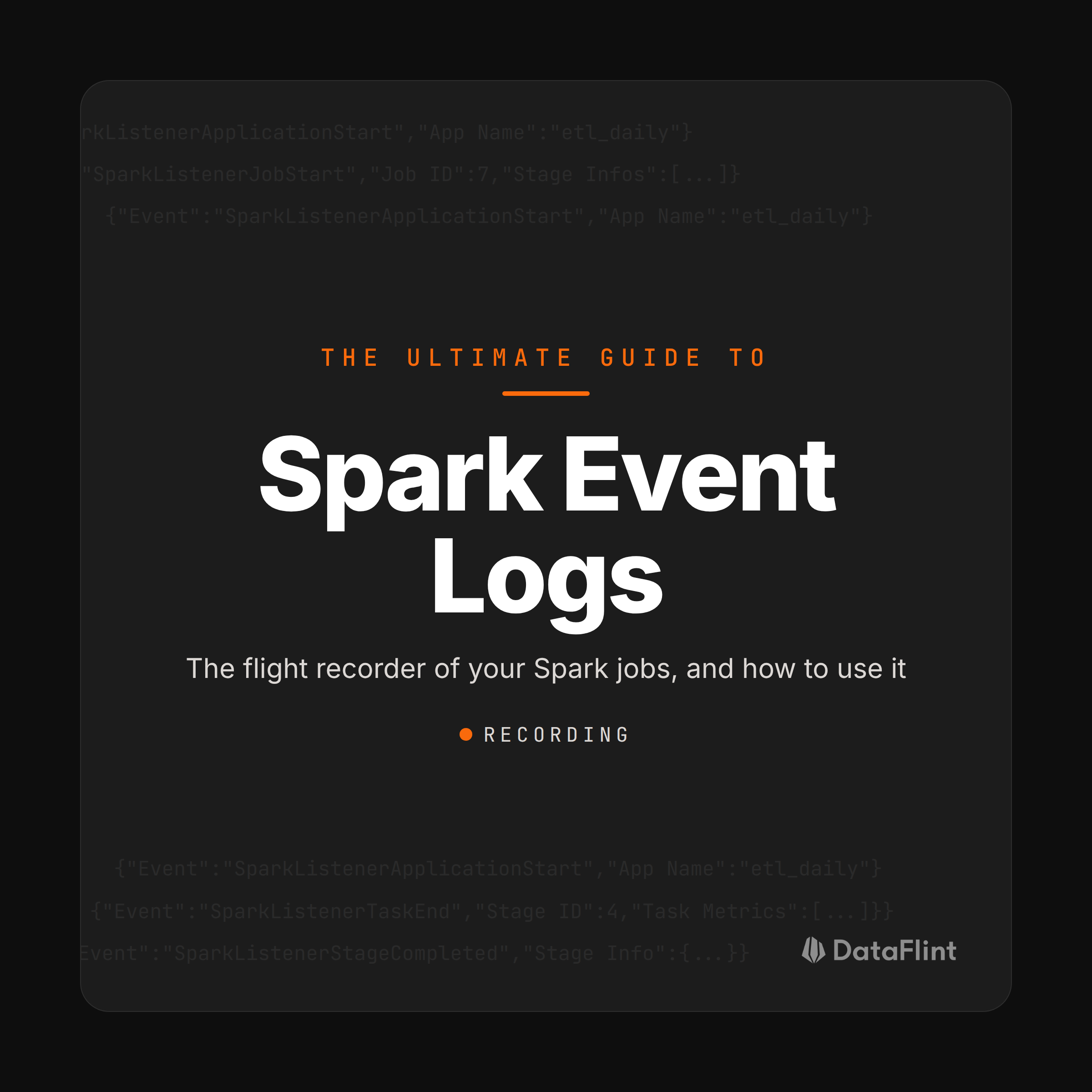 Spark event logs: the flight recorder of your job